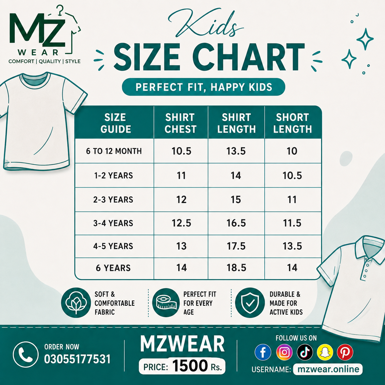 Kids 14 August Dress – Pakistan Independence Day Shirt & Shorts Set | MZ Wear Pakistan