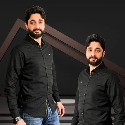 MZ Wear Premium Black Shirt 🖤 | Stylish & Elegant Look | Rs. 1,750